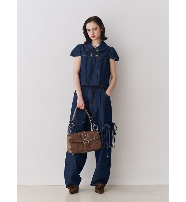 jouetie「ルーズポケットリボンデニム【セットアップ対応】」|デニム|