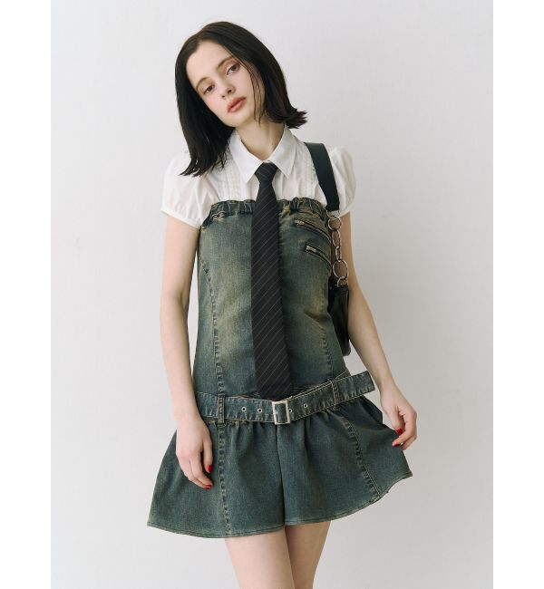 jouetie「デニムベアミニワンピース」|ワンピース|