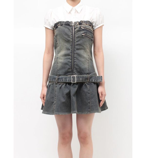 jouetie「デニムベアミニワンピース」|ワンピース|