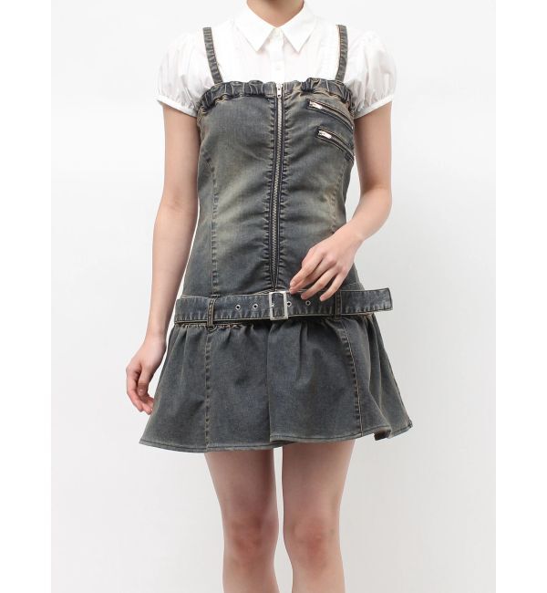 jouetie「デニムベアミニワンピース」|ワンピース|