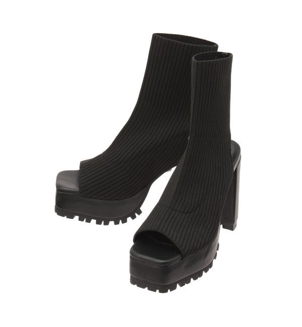 GYDA「オープンリブニットタンクソールブーツ」|その他|