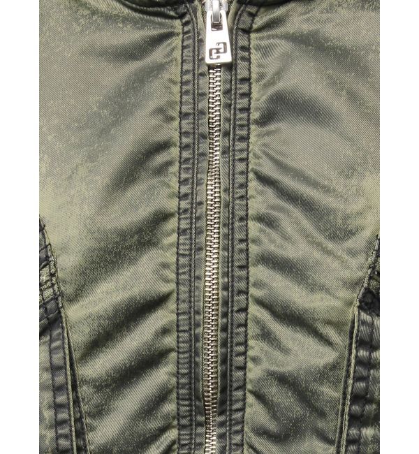 GYDA「pigment processed hoodieブルゾン」|ブルゾン・スタジャン|