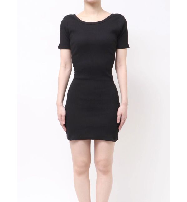 GYDA「BACKリボンクルーネックワンピース」|ワンピース|