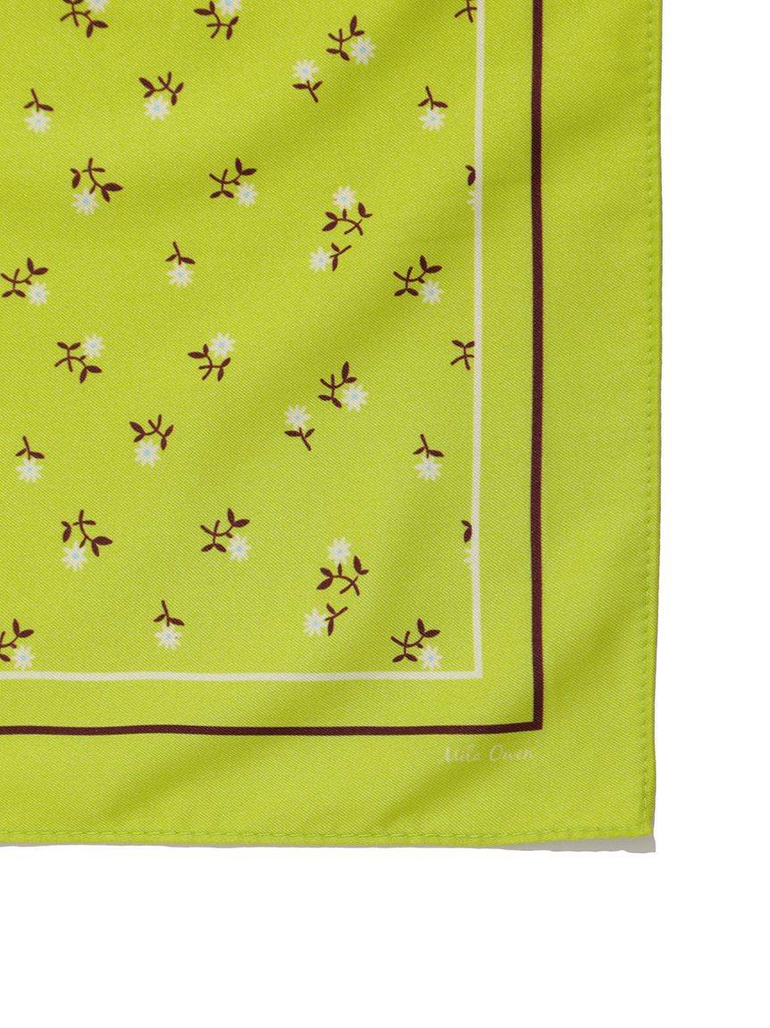 Mila Owen「小花柄ラインスカーフ」|バンダナ・スカーフ|