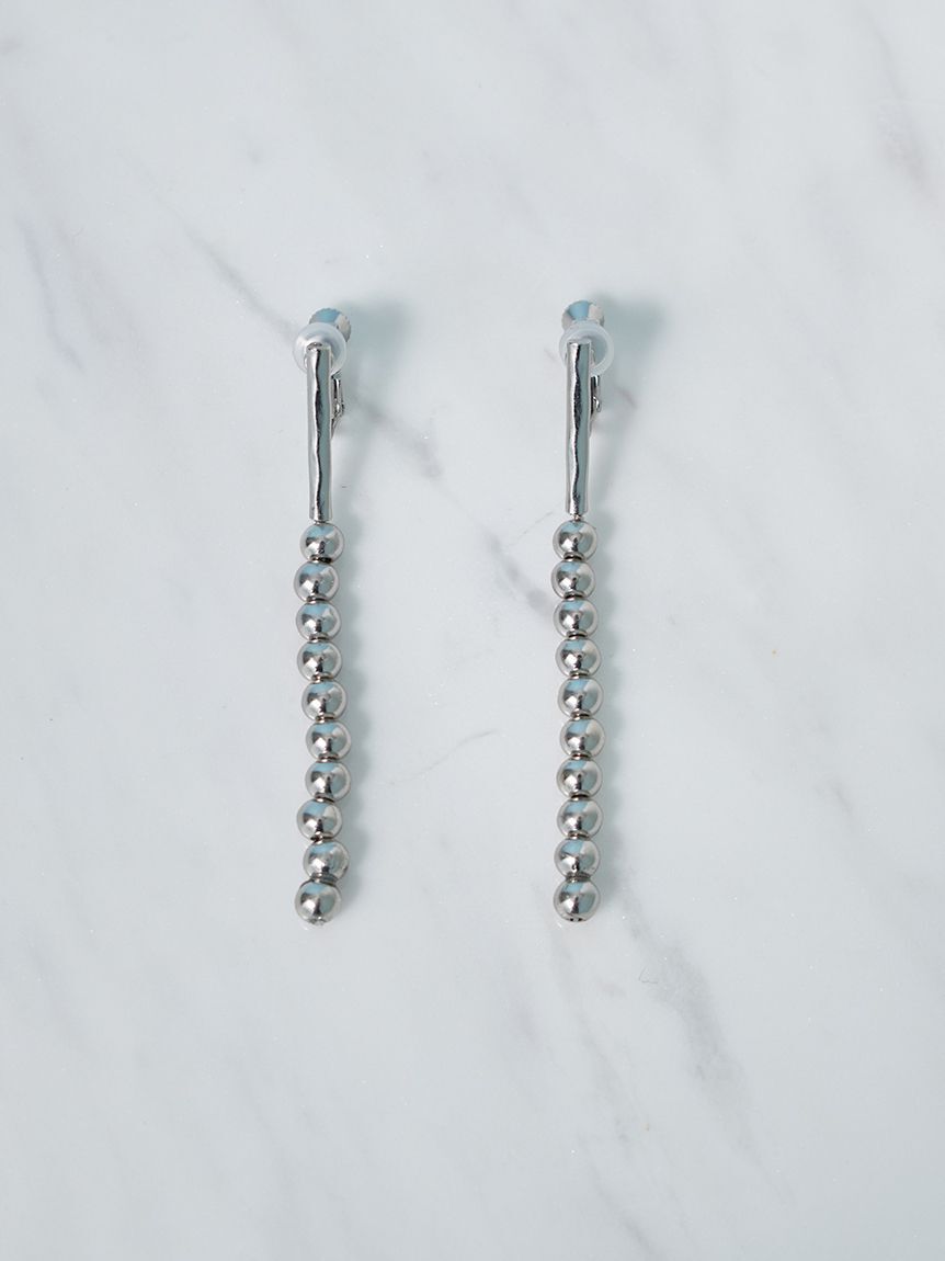 Mila Owen「メタルボールチャームイヤリング」|イヤリング|