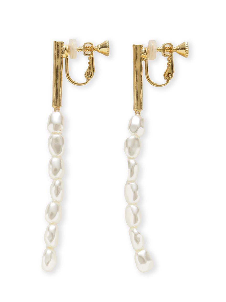 Mila Owen「メタルボールチャームイヤリング」|イヤリング|