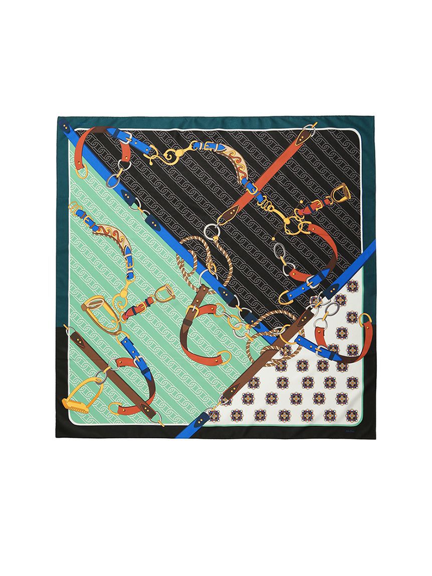 Mila Owen「ベルトモチーフ柄スカーフ」|バンダナ・スカーフ|