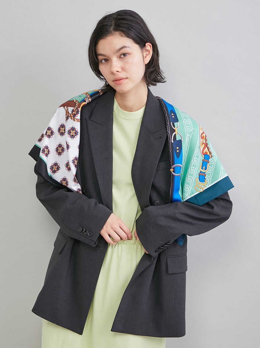 Mila Owen「ベルトモチーフ柄スカーフ」|バンダナ・スカーフ|