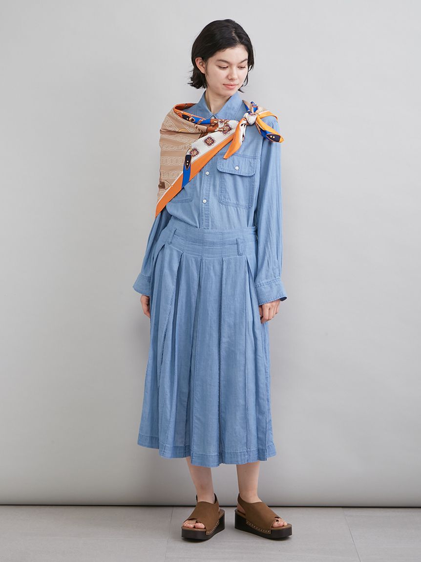 Mila Owen「ベルトモチーフ柄スカーフ」|バンダナ・スカーフ|