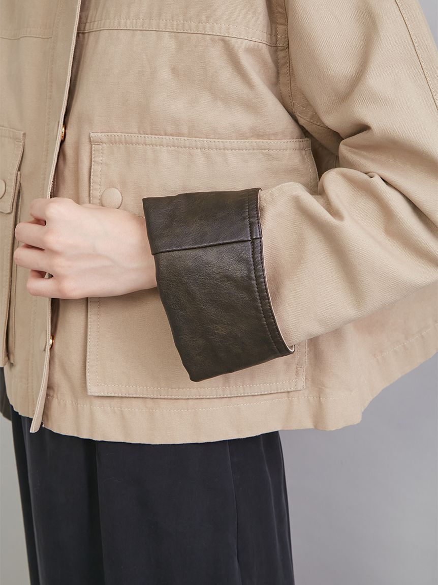 Mila Owen「ショートテントシルエットハンティングジャケット」|ミリタリージャケット|