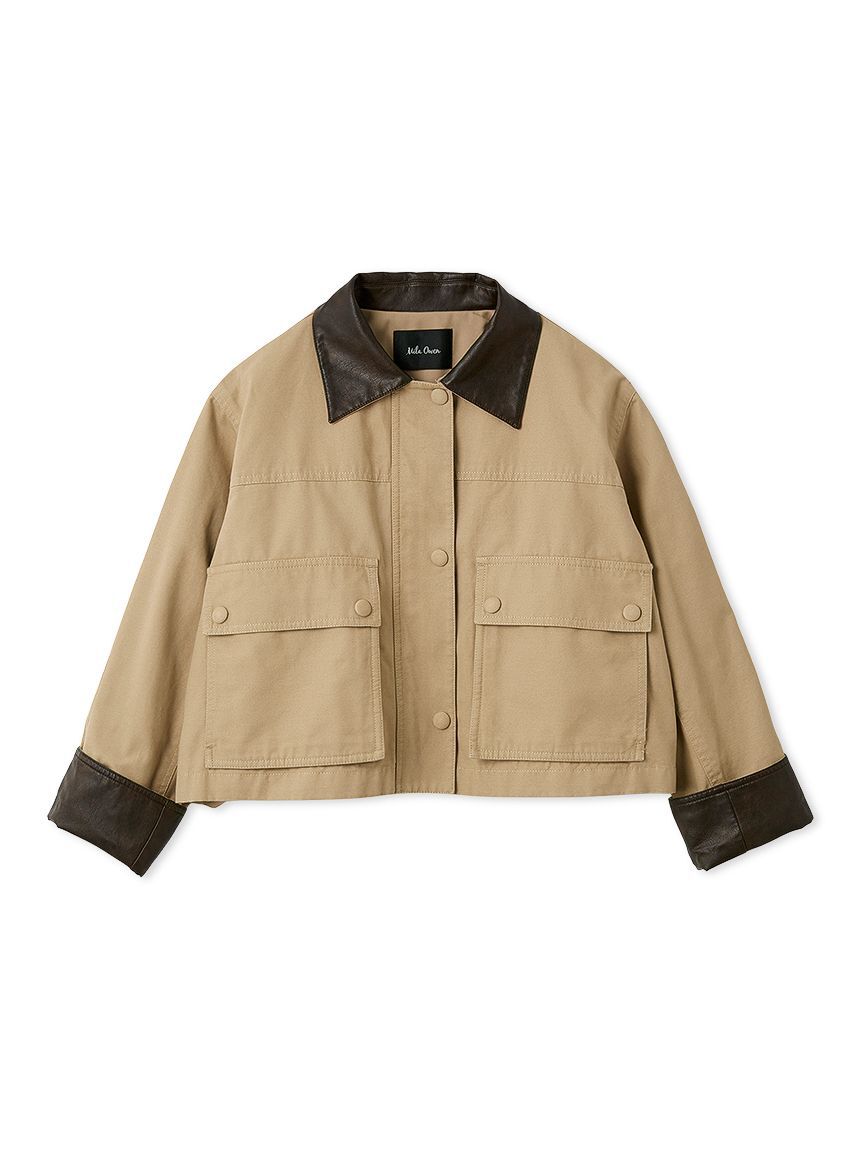Mila Owen「ショートテントシルエットハンティングジャケット」|ミリタリージャケット|