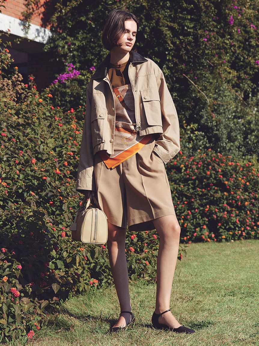 Mila Owen「ショートテントシルエットハンティングジャケット」|ミリタリージャケット|