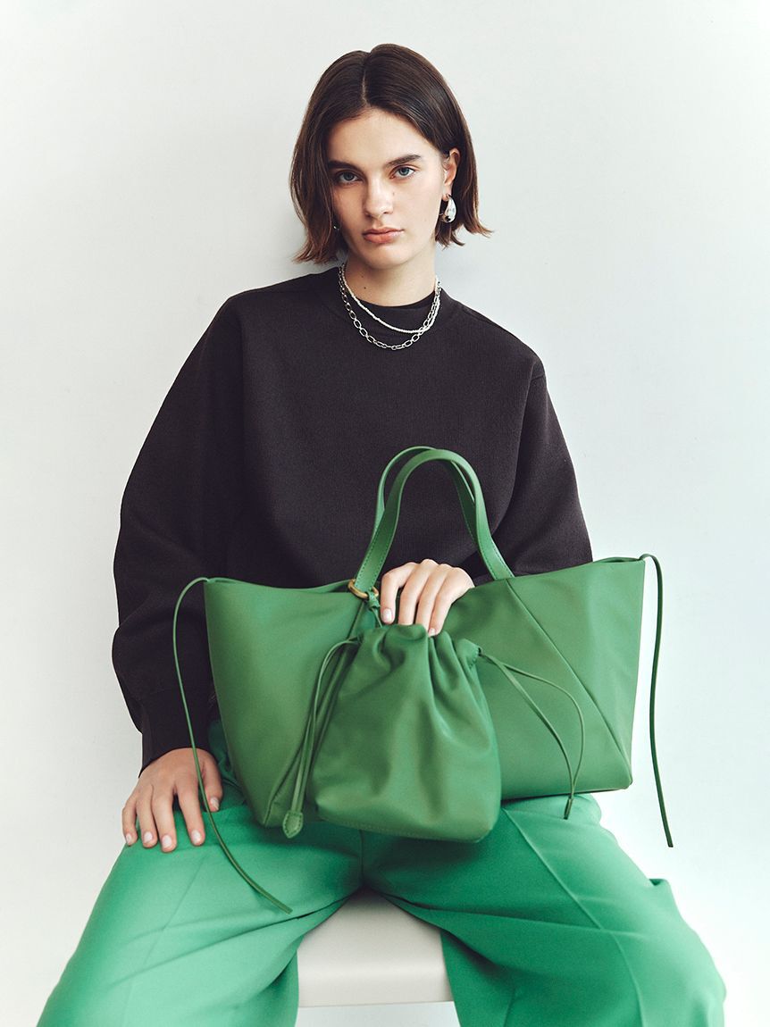 Mila Owen「ドライタッチ２タックワイドパンツ」|チノ|