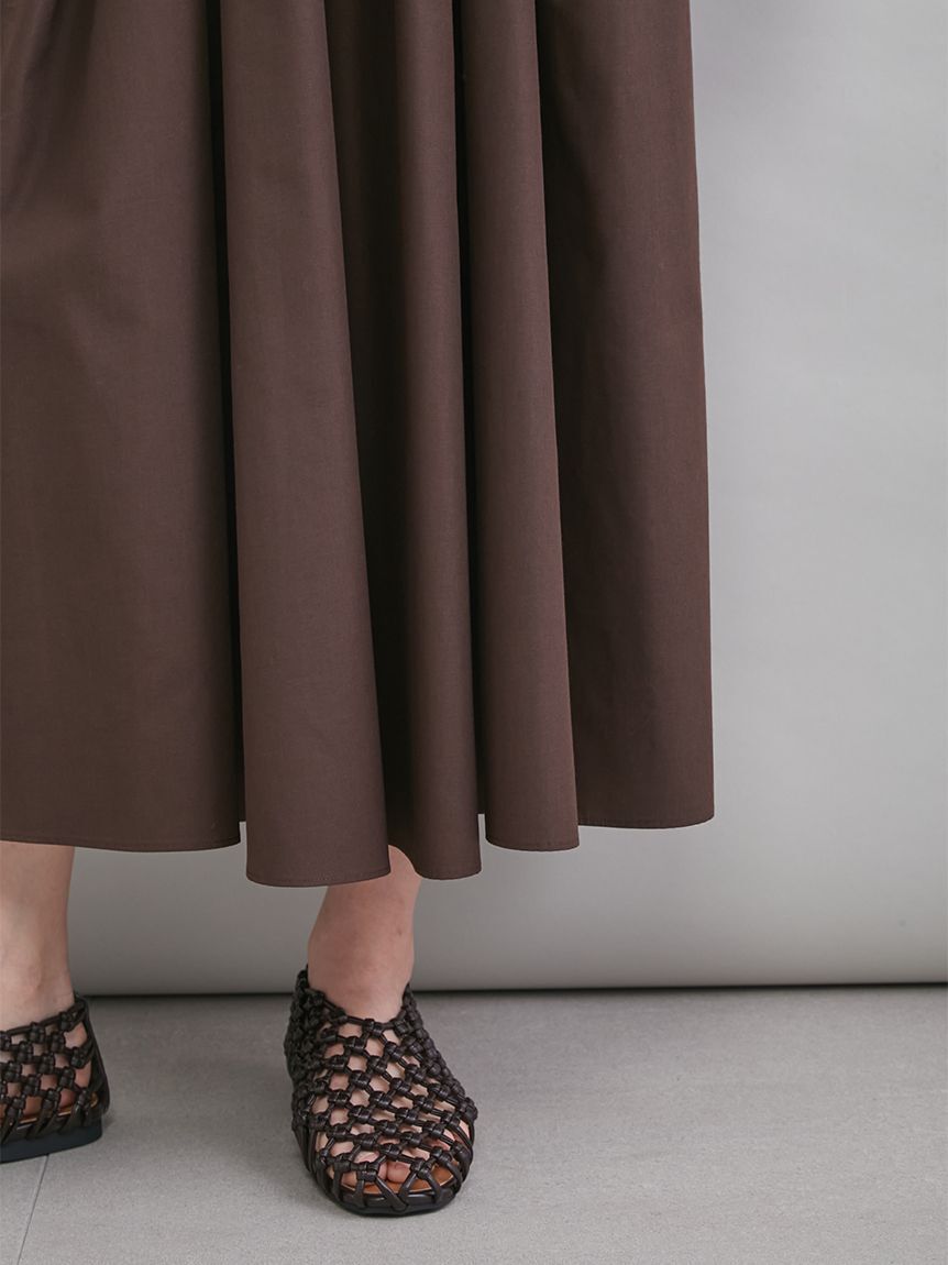 Mila Owen「ウエストゴムタックフレアスカート」|スカート|