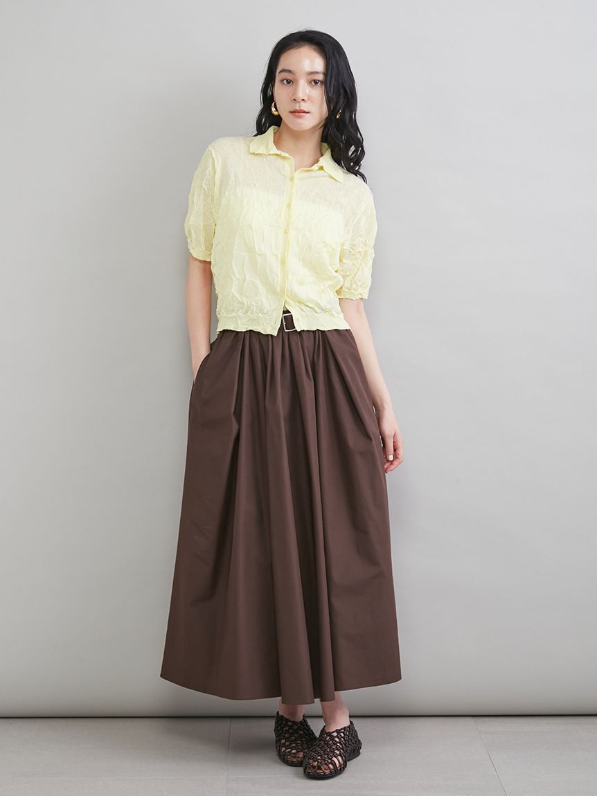 Mila Owen「ウエストゴムタックフレアスカート」|スカート|