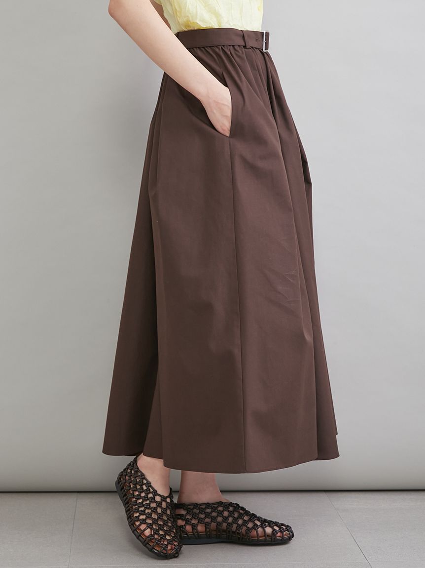 Mila Owen「ウエストゴムタックフレアスカート」|スカート|