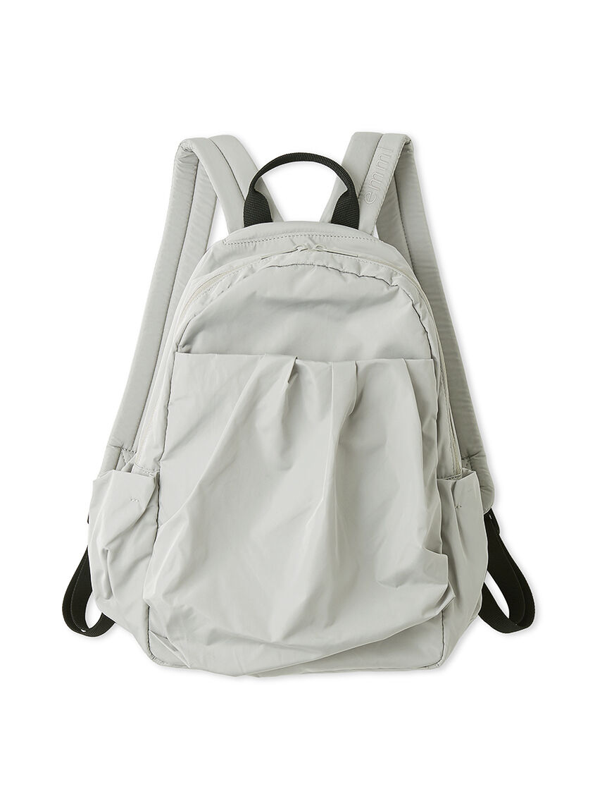 emmi atelier「【ONLINE限定カラー】eco 撥水ミニギャザーボディーバックパック」|リュック|LGRY