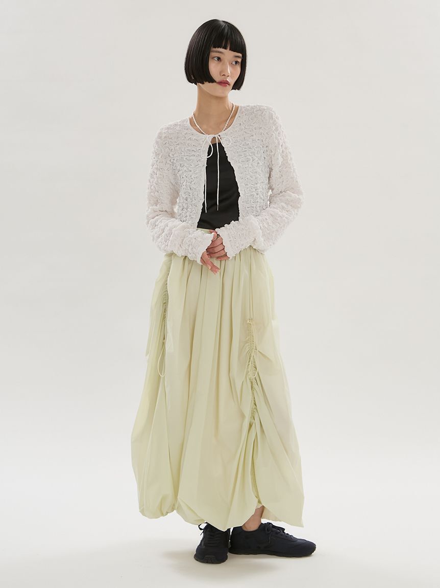 emmi atelier「ドロストバルーンスカート/撥水」|スカート|