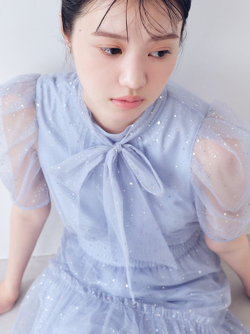 FURFUR「【限定サイズ】ハーフスリーブラメチュールドレス」|ドレス|