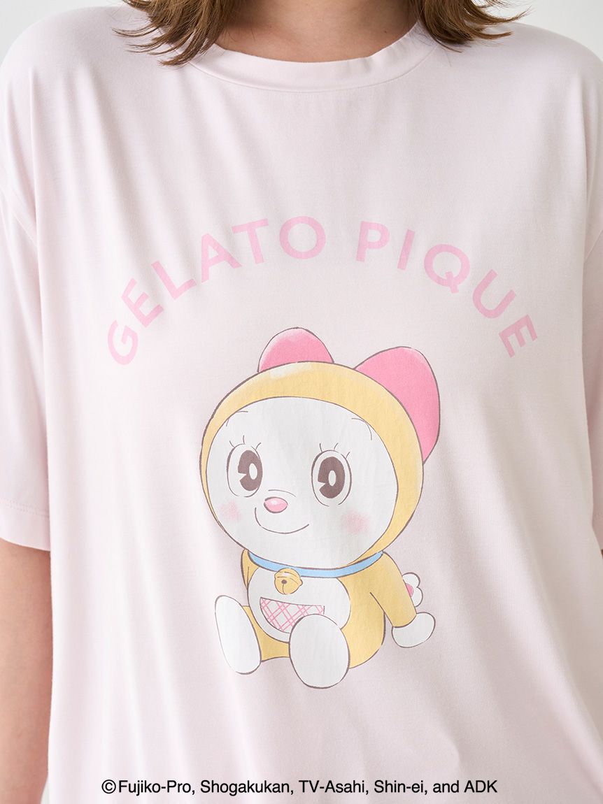 gelato pique「【ドラえもん】【レディース】ワンポイントTシャツ」|ルームウェア|