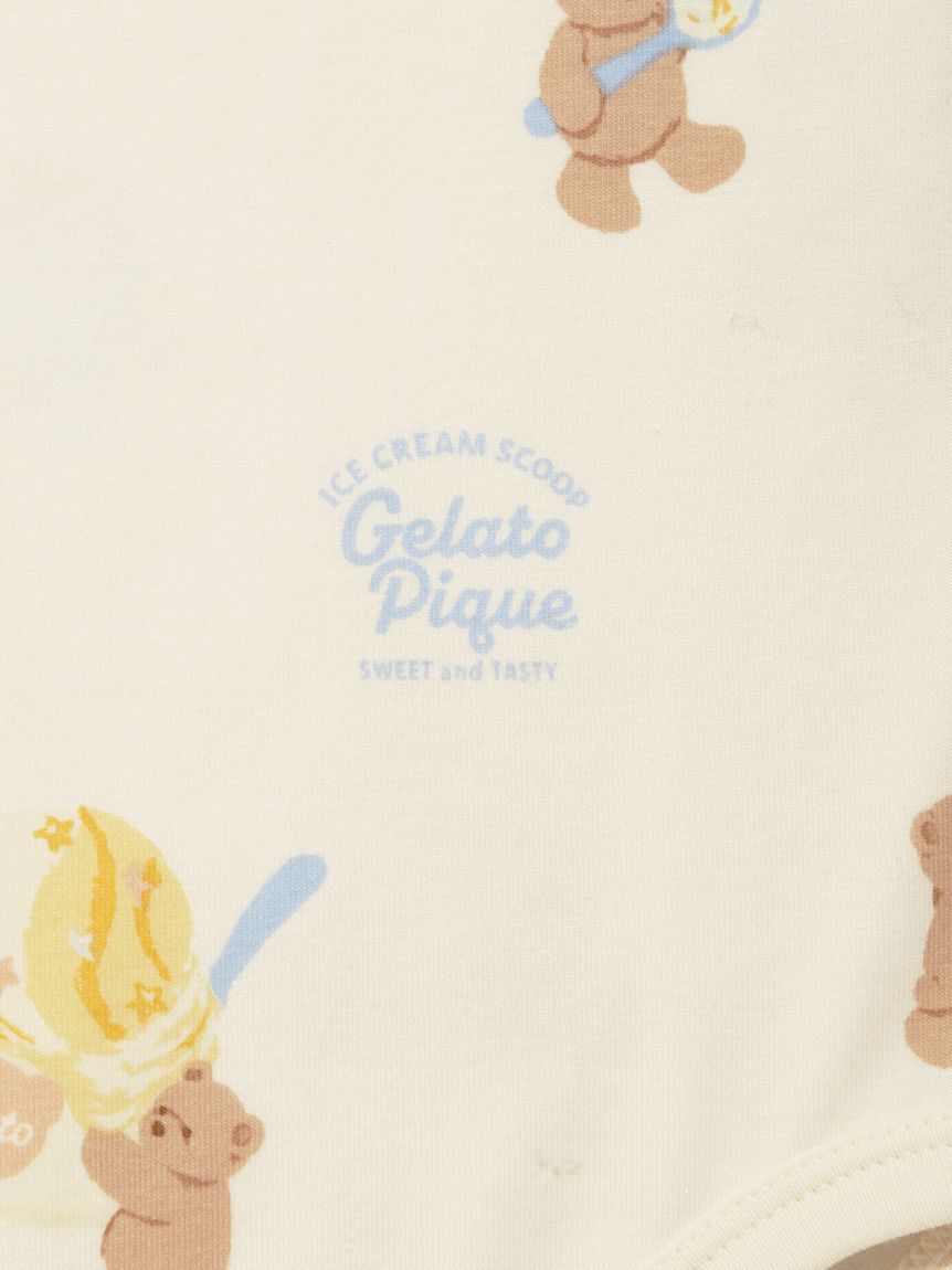 GELATO PIQUE KIDS & BABY「【BABY】アイスクリームベア柄ボディスーツ」|ロンパース|