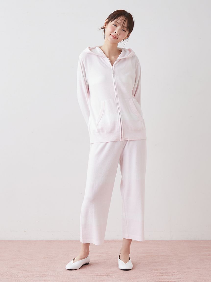 gelato pique「スムーズィーliteグラデーションボーダーパーカ」|ルームウェア|