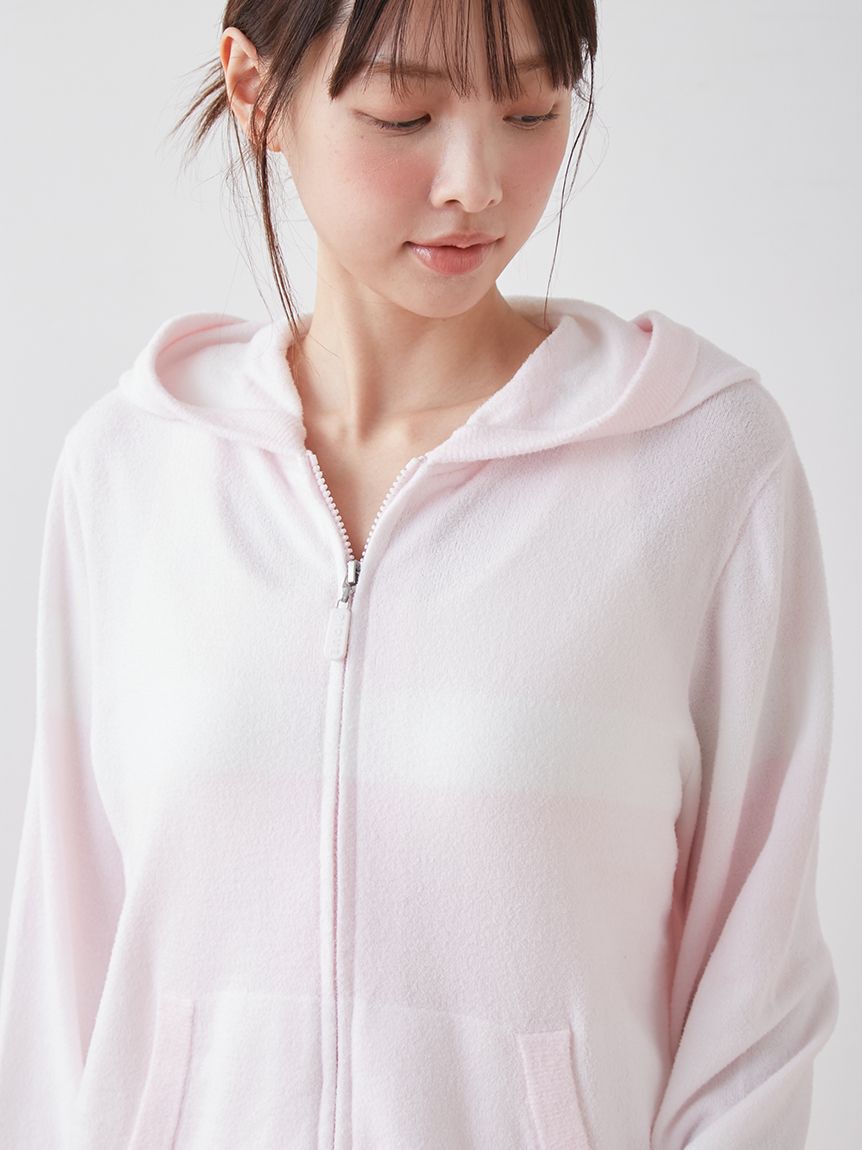 gelato pique「スムーズィーliteグラデーションボーダーパーカ」|ルームウェア|