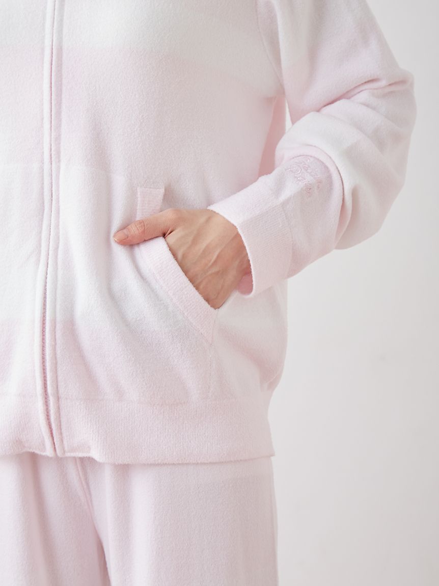 gelato pique「スムーズィーliteグラデーションボーダーパーカ」|ルームウェア|