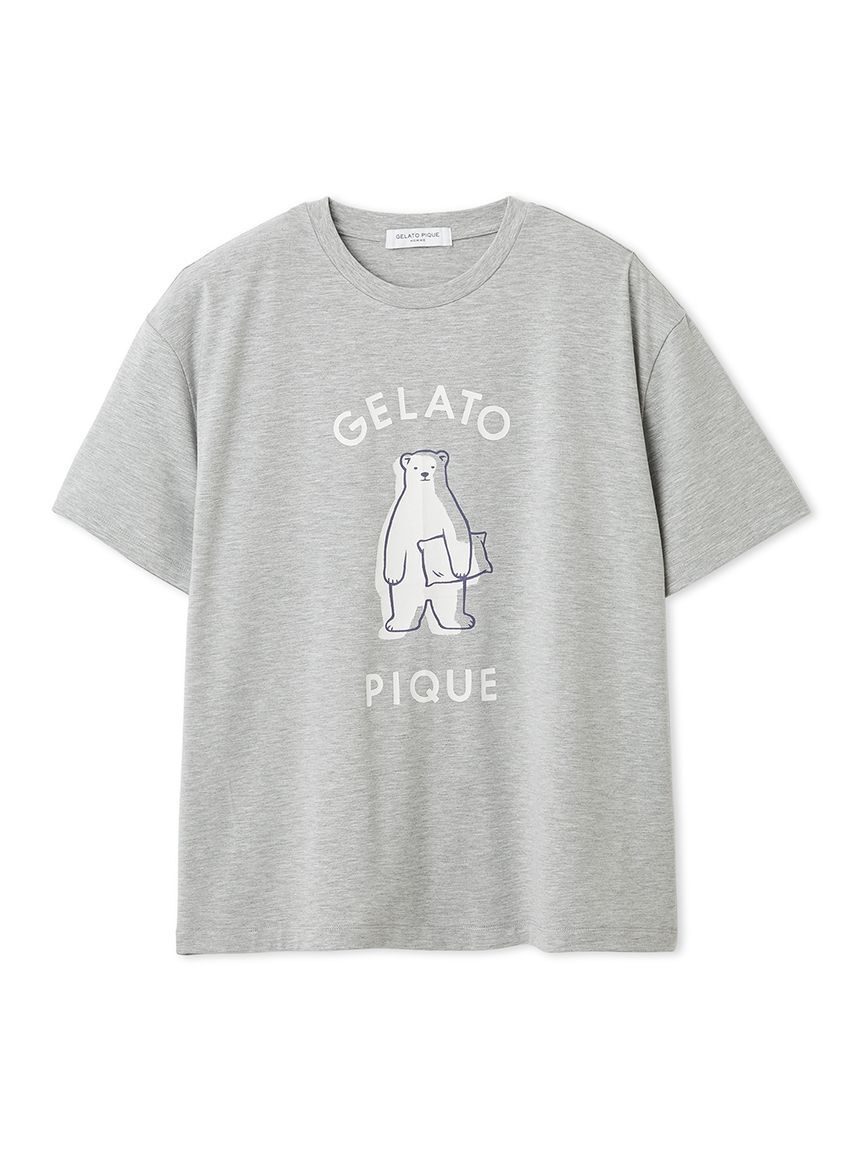 GELATO PIQUE HOMME「【IFMC.】【HOMME】ワンポイントTシャツ」|ルームウェア|GRY