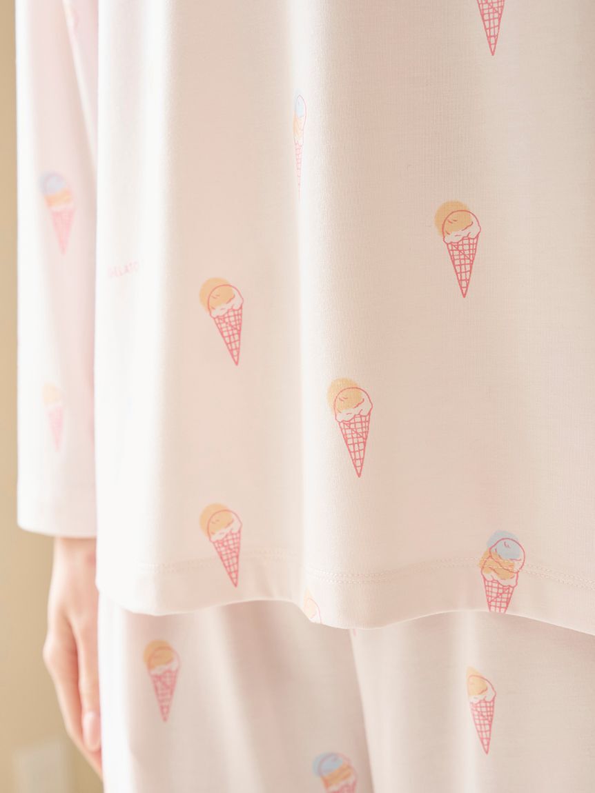 gelato pique「【IFMC.】総柄ロンT」|ルームウェア|
