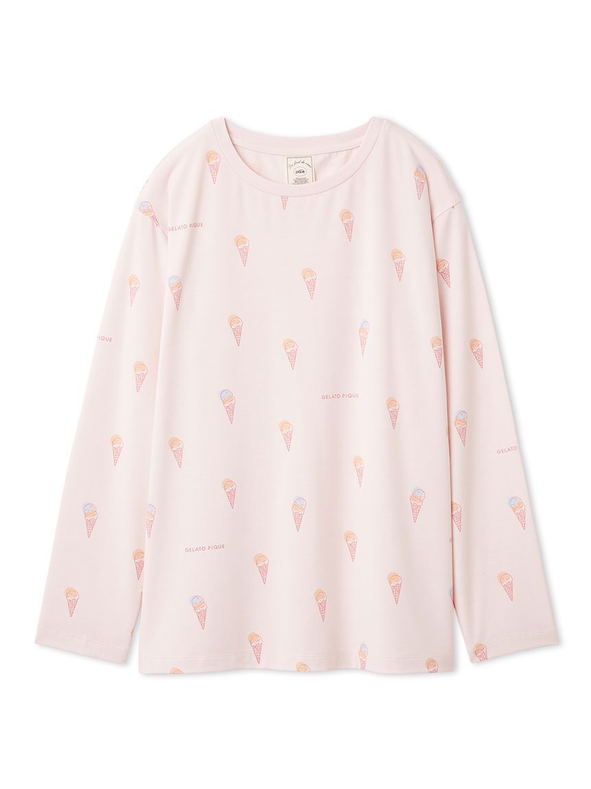 gelato pique「【IFMC.】総柄ロンT」|ルームウェア|