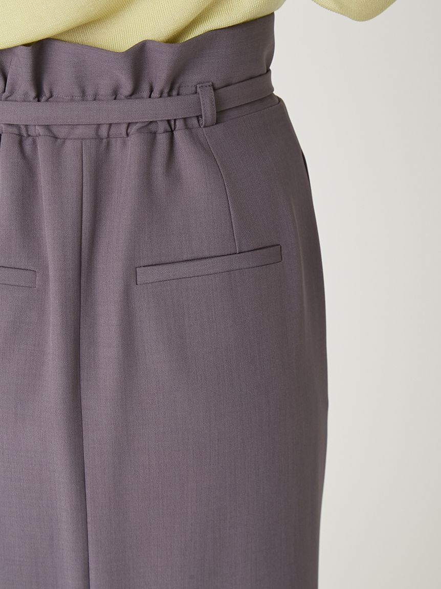 FRAY I.D「ベルト付きタックデザインストレートスカート」|スカート|