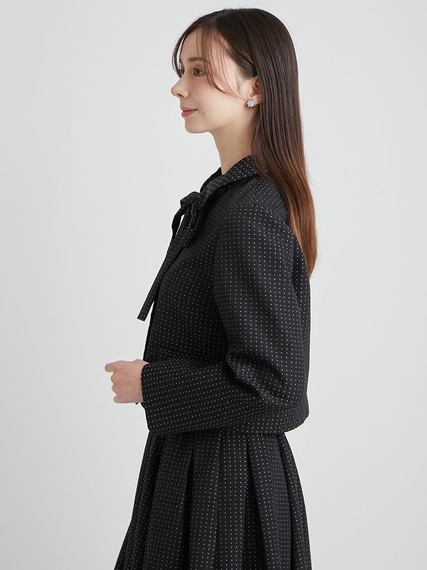 CELFORD「【洗える】【セットアップ対応】バリエーションリボンショートジャケット」|テーラードジャケット|