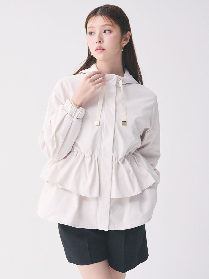 CELFORD「【UVカット】ティアードフリル撥水ブルゾン」|ブルゾン・スタジャン|