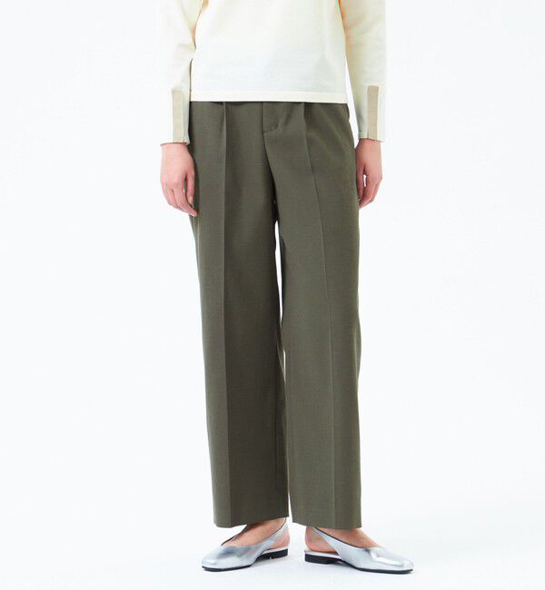 MACKINTOSH PHILOSOPHY「【2025年春夏モデル】DRY OXFORD ワイドパンツ」|その他|カーキ