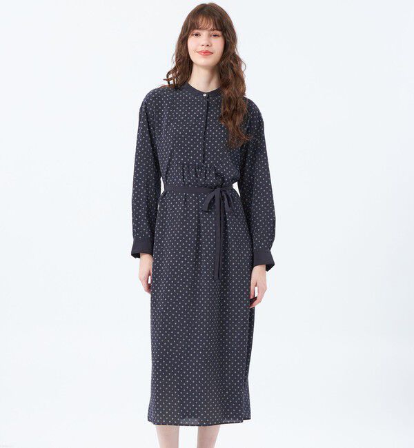 MACKINTOSH PHILOSOPHY「ファインパターンドットワンピース」|ワンピース|ネイビー