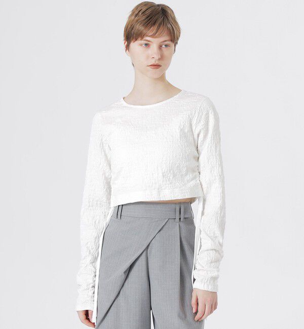  「サイドシャーリングプルオーバー」|Tシャツ・カットソー|ホワイト