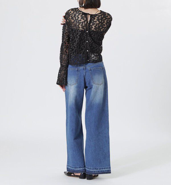  「フラワーチュールレースブラウス」|シャツ・ブラウス|