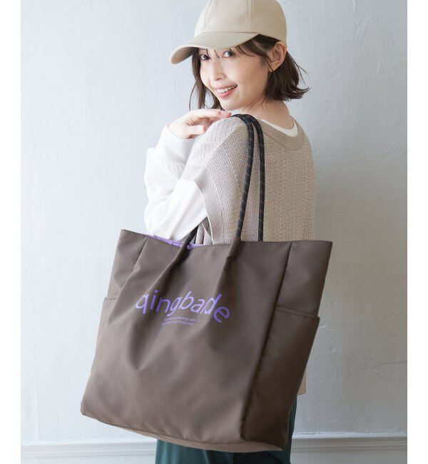 ikka「撥水ロゴ入りビッグトートバッグ」|その他|