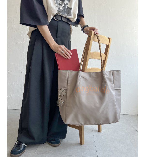 ikka「撥水ロゴ入りビッグトートバッグ」|その他|