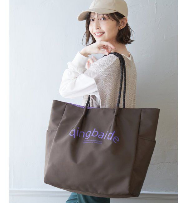 ikka「撥水ロゴ入りビッグトートバッグ」|その他|