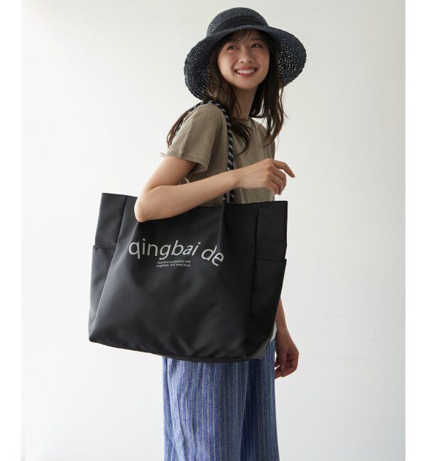 ikka「撥水ロゴ入りビッグトートバッグ」|その他|