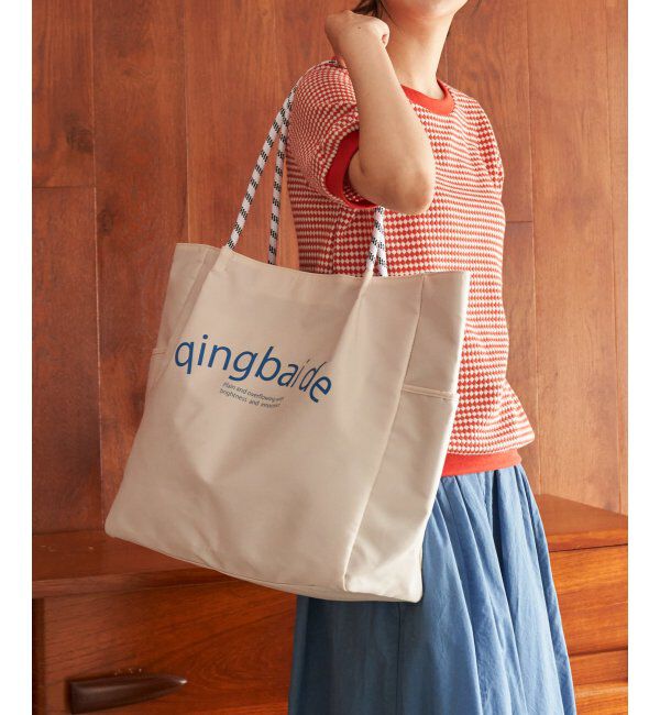 ikka「撥水ロゴ入りビッグトートバッグ」|その他|