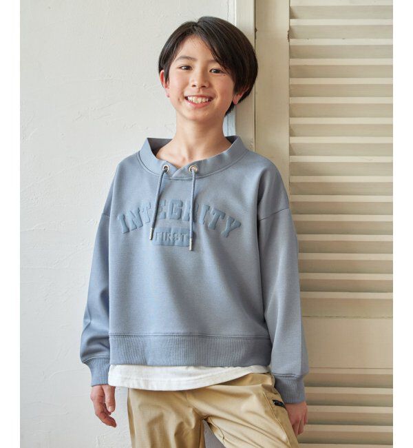 ikka kids「カノコDBルーイカレッジロゴPO」|Tシャツ・カットソー|