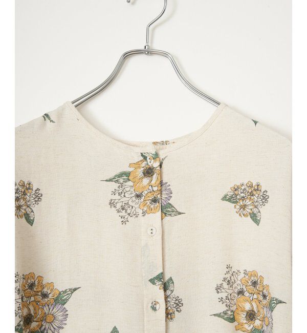 Lbc with Life「リネン混 ボタニカルプリント2WAYブラウス」|シャツ・ブラウス|