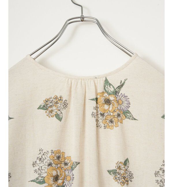 Lbc with Life「リネン混 ボタニカルプリント2WAYブラウス」|シャツ・ブラウス|