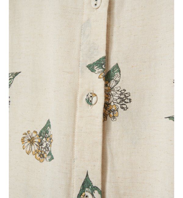 Lbc with Life「リネン混 ボタニカルプリント2WAYブラウス」|シャツ・ブラウス|