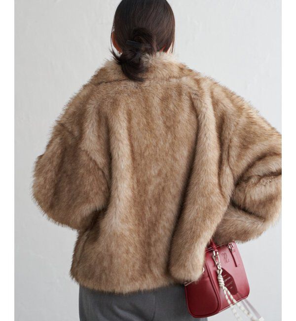 VENCE share style「シャギーファーショートコート」|ブルゾン・スタジャン|