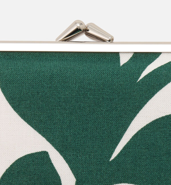 Marimekko「Pieni Green Green Silmalasikukkaro がま口ポーチ」|ポーチ|