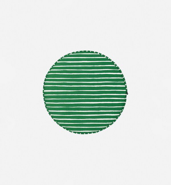 Marimekko「Piccolo シートクッション」|クッション・クッションカバー|グリーン&times;ホワイト
